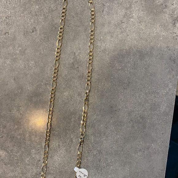 Real 10K Yellow Gold Figaro Chain 20” - Picture 1 of 3